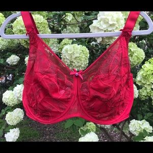 Empreinte red bra, size 36G.